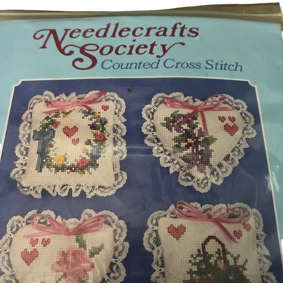 Needlecrafts Society Counted Cross Stitch Kit -‎ Scented Sachets - Picture 2 of 4